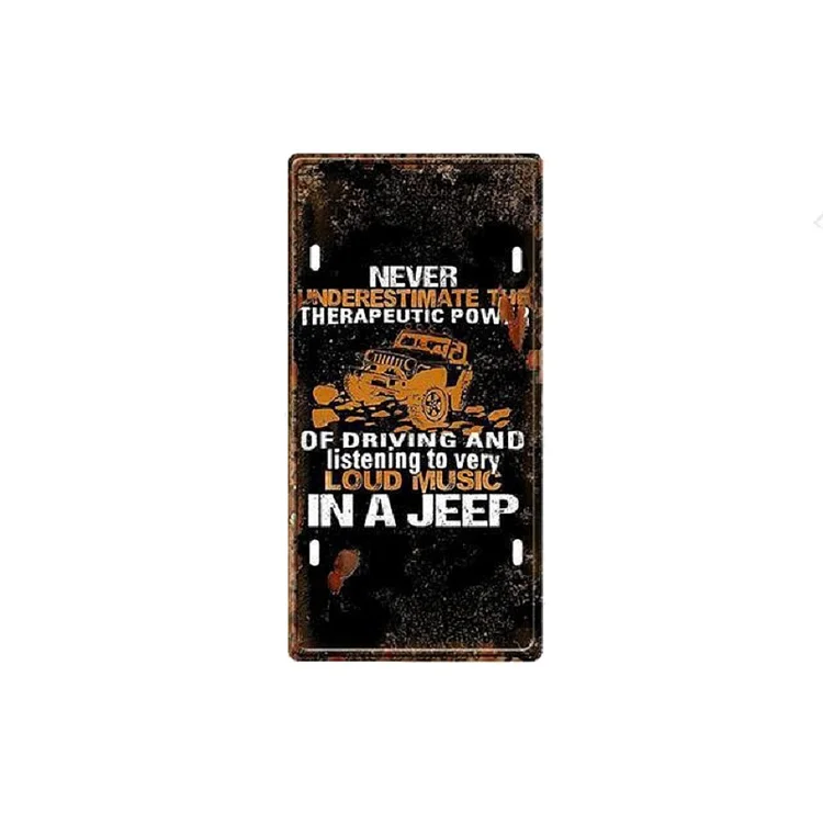 Voiture - permis de plaque d’immatriculation de voiture ancienne - 5.9x11.8inch