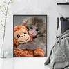 Punch Monkey-11CT Stamped Cross Stitch 40*50cm tapestrymarket