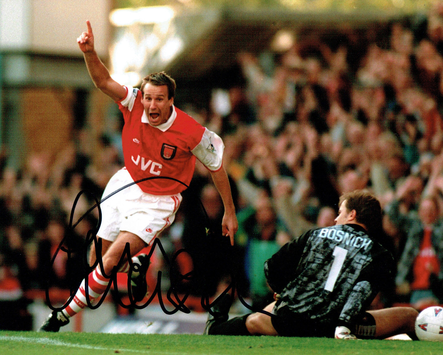 Paul MERSON SIGNED Autograph 10x8 Photo Poster painting Arsenal Legend AFTAL COA