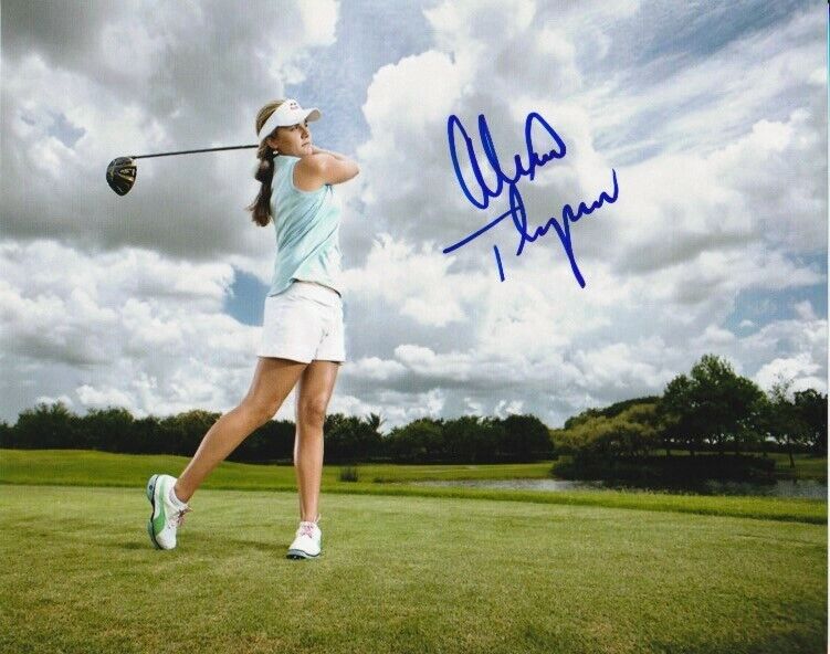LEXI THOMPSON SIGNED LPGA GOLF 8x10 Photo Poster painting #2 Autograph PROOF
