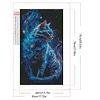 (40*70cm)Starry Night Cat - Round Partial AB Drill Diamond Painting