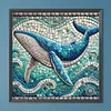 Diamond Painting -DIY Round Drill Mosaic Dolphin(40x40cm)