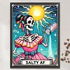 Skullgirl-11CT Stamped Cross Stitch 50*65cm/19.69*25.59in (Big Size)