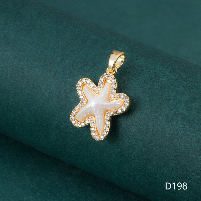 1 Piece 1-2cm Copper Zircon Geometric Jewelry Accessories Pendant