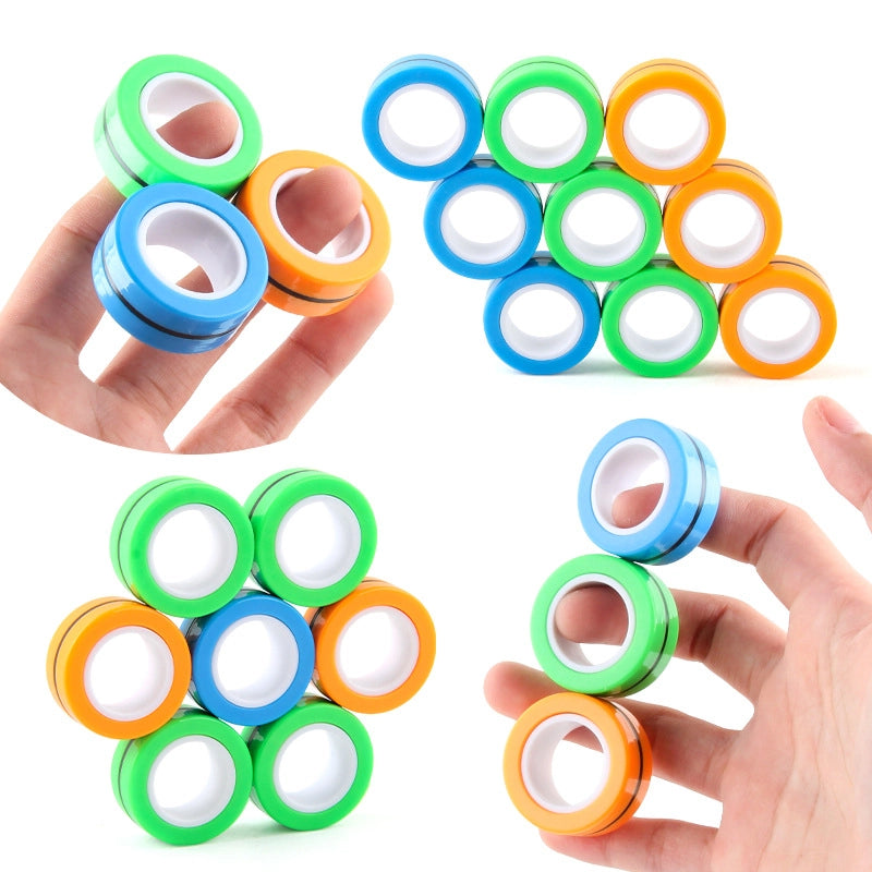 Fidget Toys Youth (15-35 Years Old) Round ABS Plastic Magnet Toys