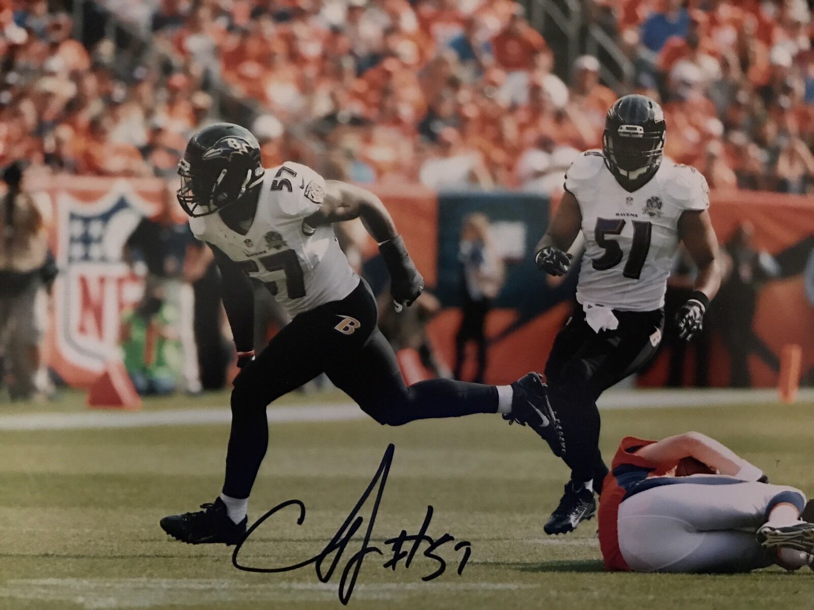 CJ Mosley Signed Autographed Baltimore Ravens 8x10 Photo Poster painting Coa