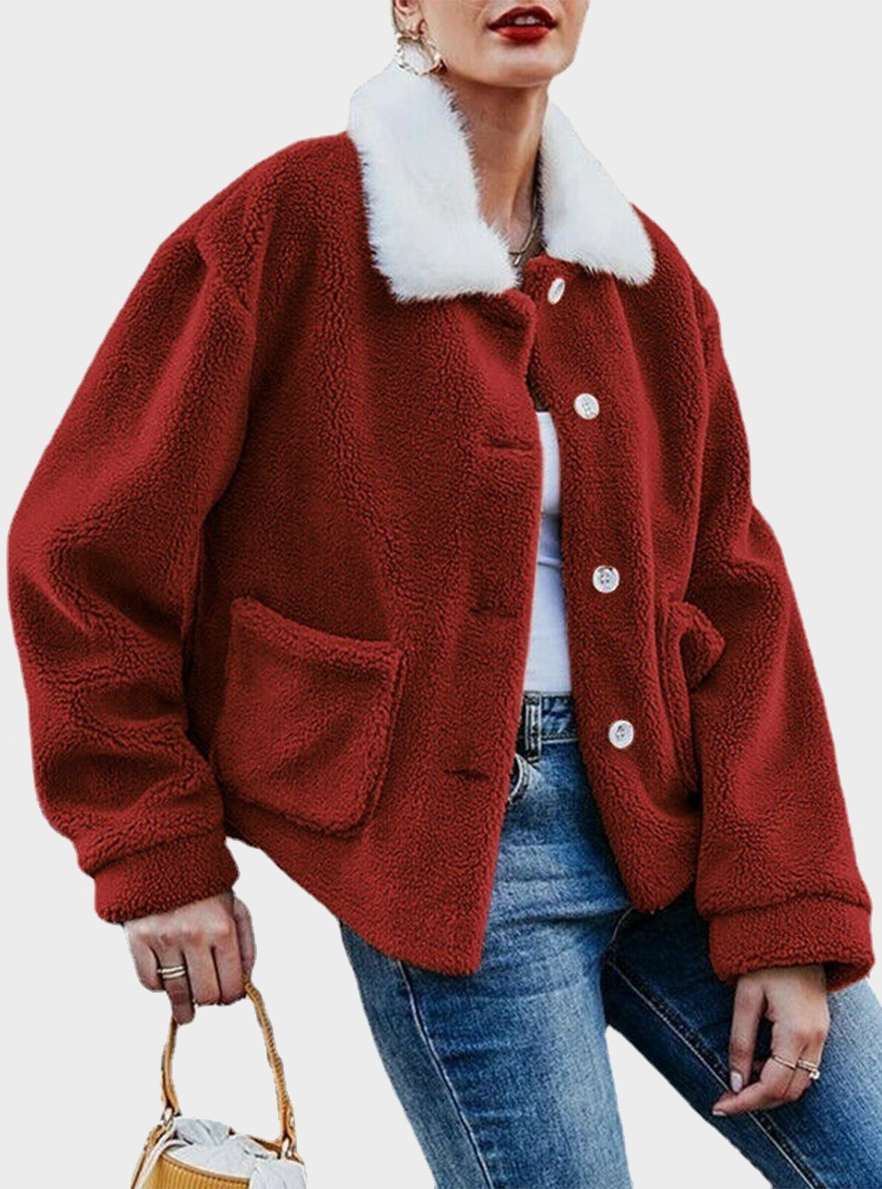  thdmladies Plain Lambskin Lapel Jacket thedmladies