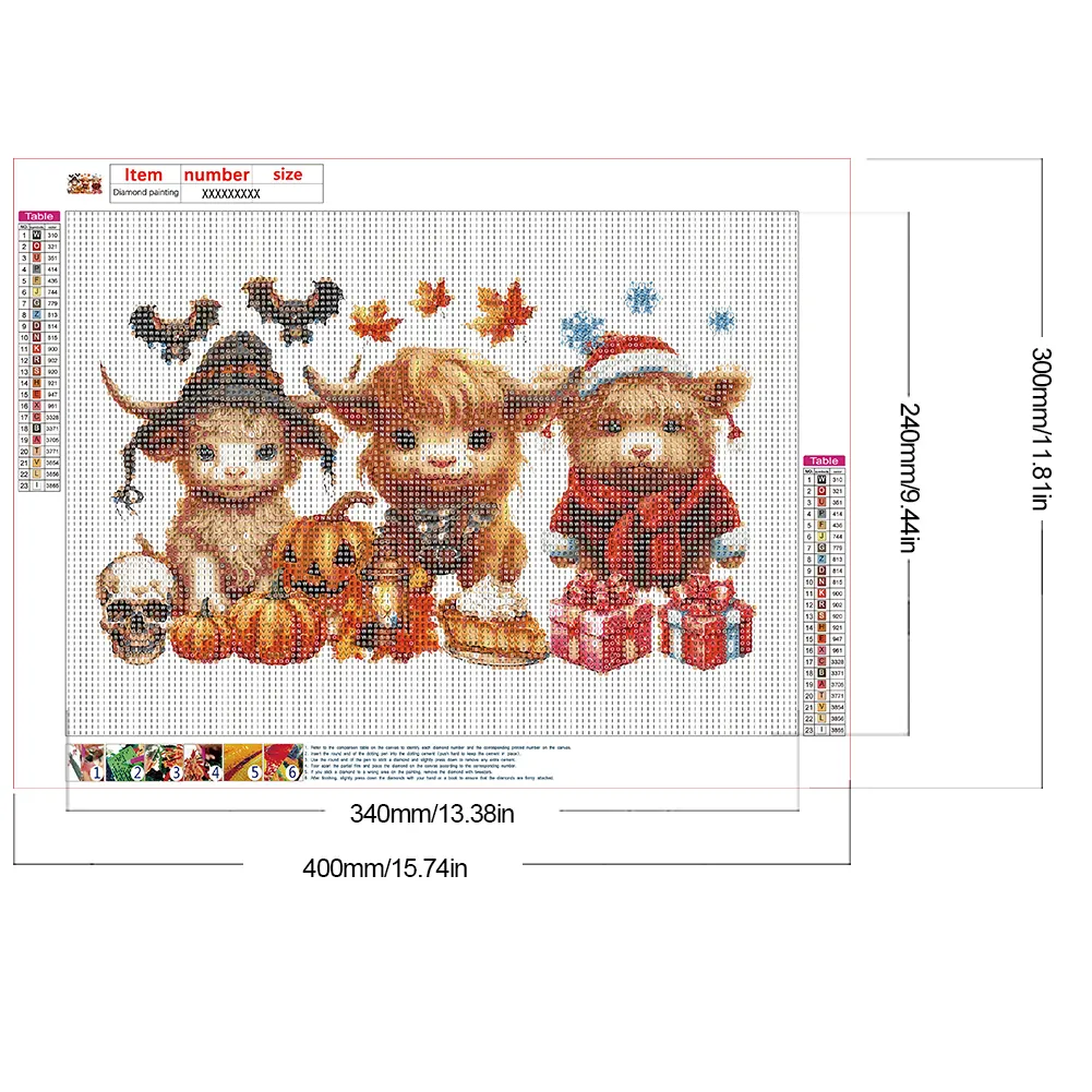 Diamond Painting - Full Round Drill - Halloween Yak(Canvas|40*30cm)