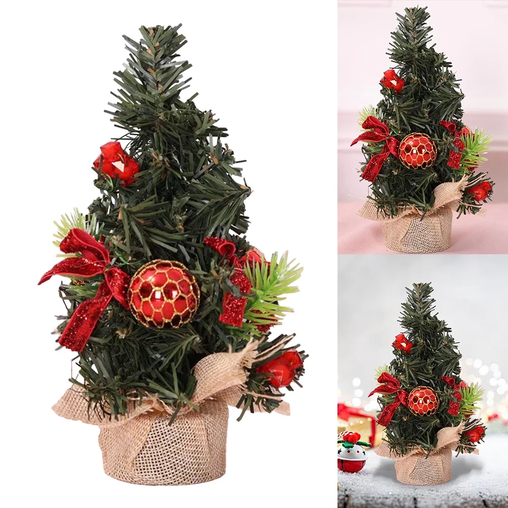 20cm Artificial Xmas Tree Great Gifts Tabletop Mini Tree Festival Party Supplies