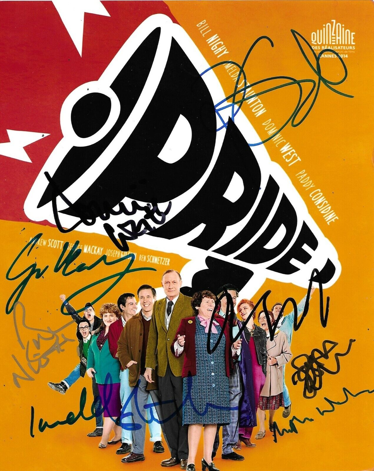 Pride Multi-Signed 10x8 Photo Poster painting AFTAL *SIGNED BY 8*