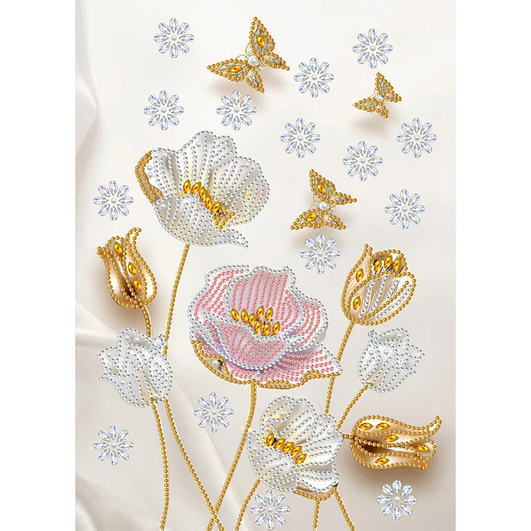 Partial Drills Special-shaped Drill Diamond Painting - Beautiful Texture Flowers - 30*40cm