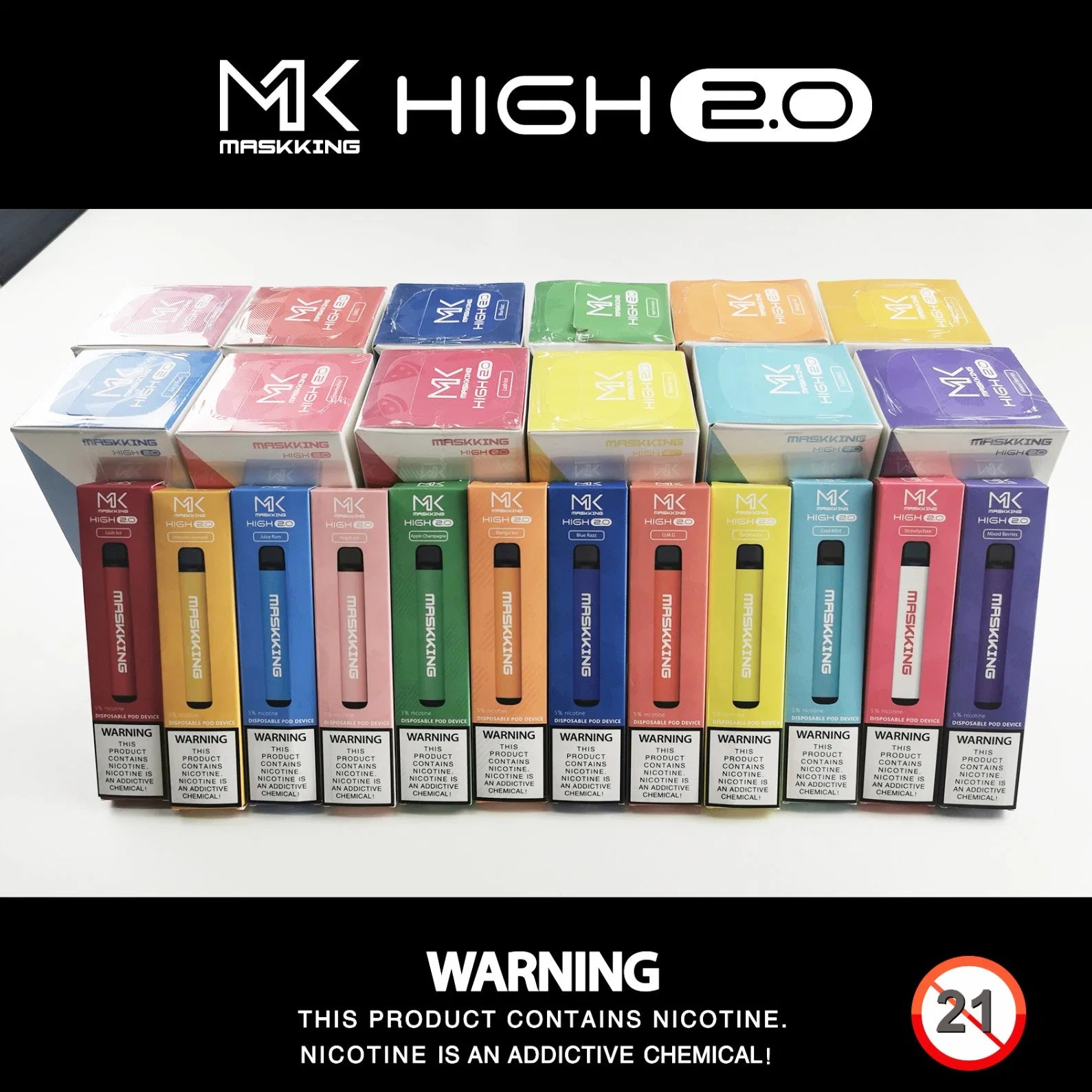 Maskking HIGH2.0 400 Puffs Disposable Vape Wholesale Maskking CTYVape
