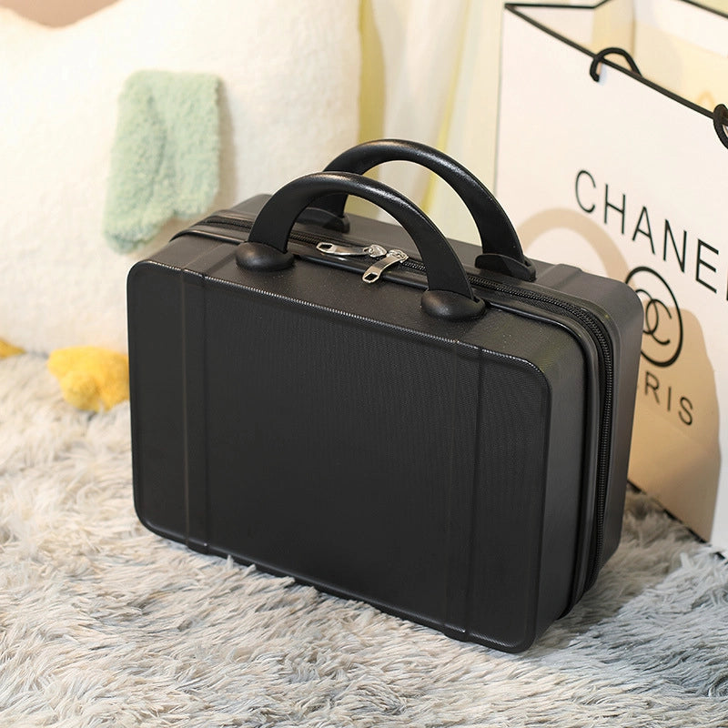 Vintage 14 Inch Cosmetic Case Mini Laptop Case Small Luggage Accompanying Gift Password Suitcase Storage Cosmetic Bag