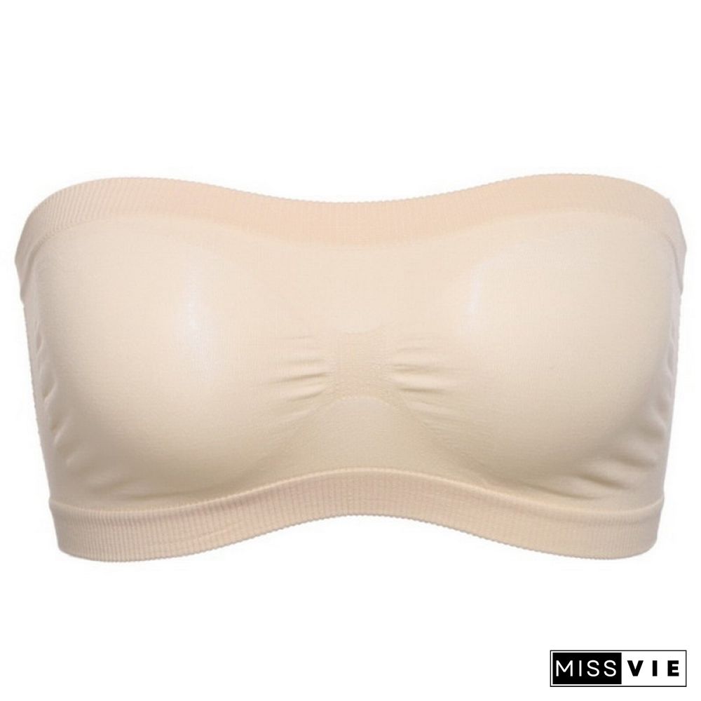 Sexy Lace Bralette Tube Tops Bandeau Summer Women Lace Bra Tanks Crop Tops Bandeau Girl Underwear Solid Color Camisole Hot Sale