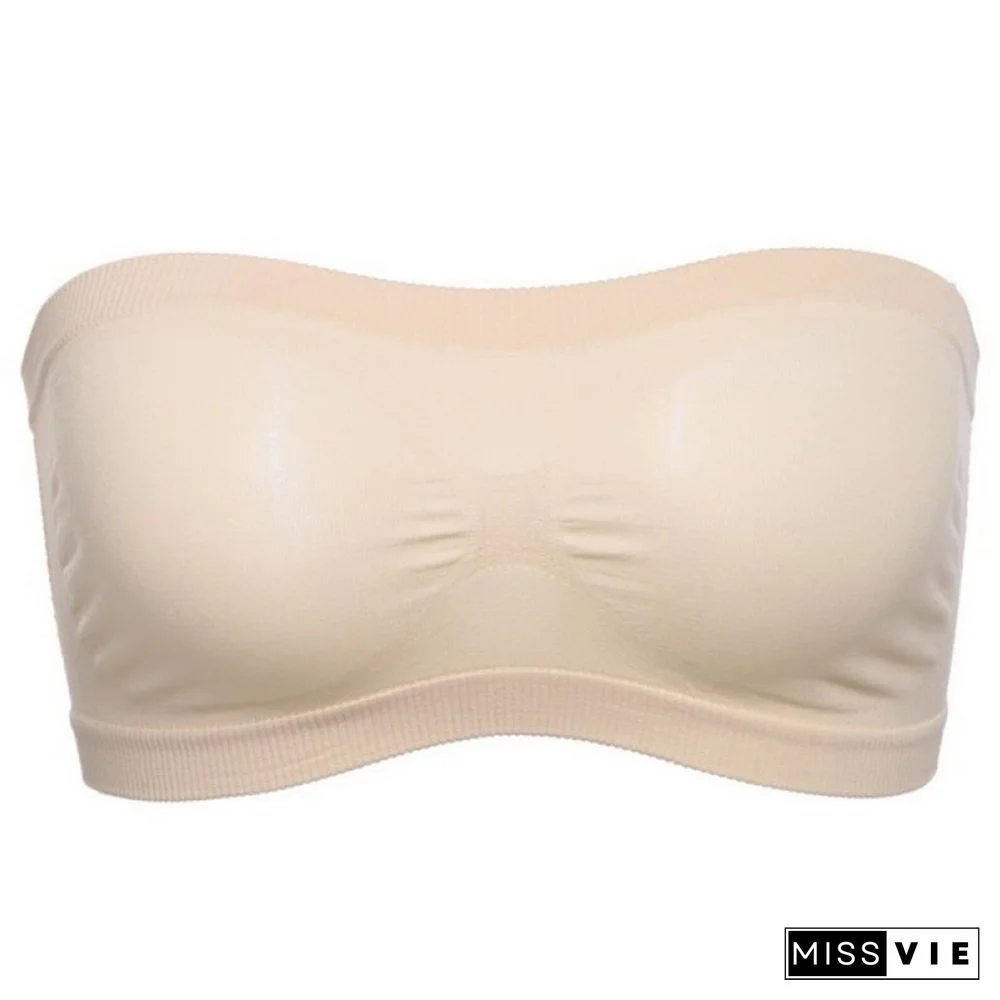 Sexy Lace Bralette Tube Tops Bandeau Summer Women Lace Bra Tanks Crop Tops Bandeau Girl Underwear Solid Color Camisole Hot Sale