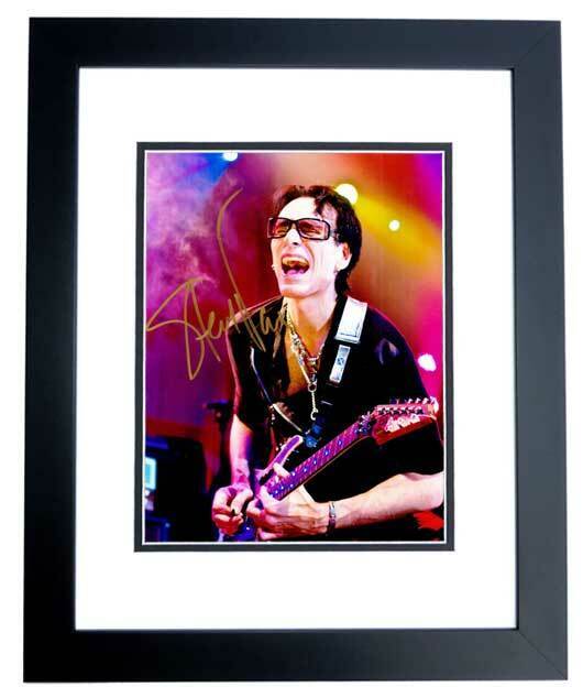 Steve Vai Signed - Autographed Legendary Guitarist 8x10 inch Photo Poster painting FRAMED