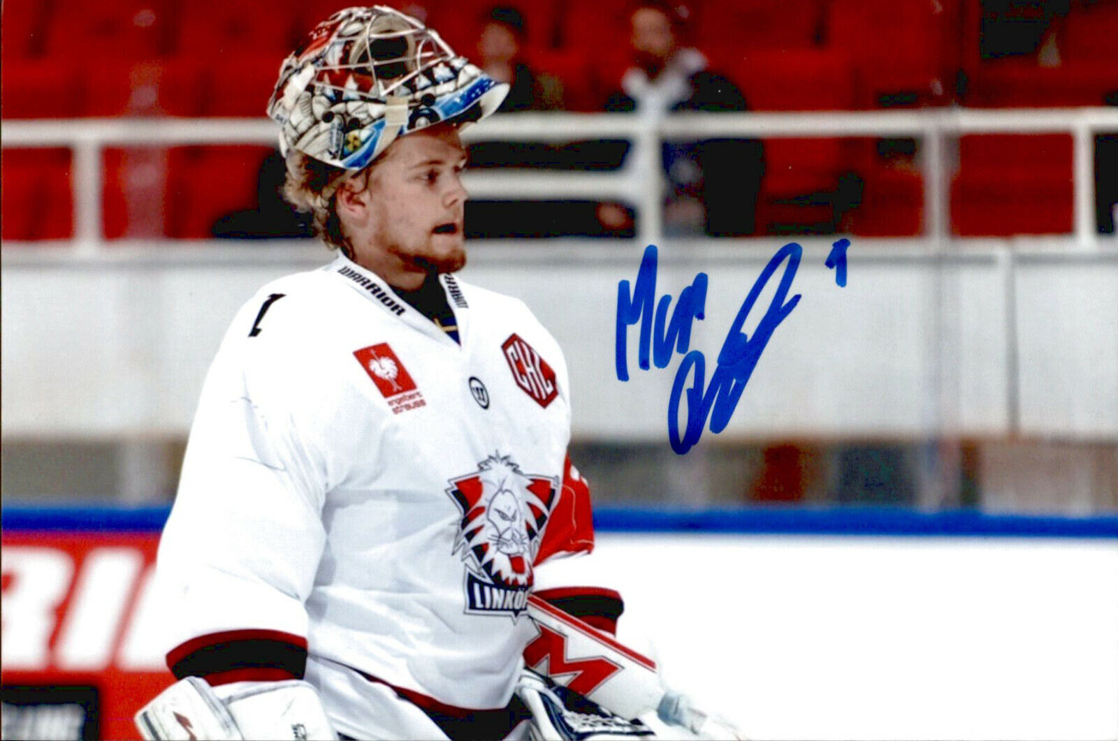 Marcus Hogberg SIGNED autographed 4x6 Photo Poster painting Linkoping SWEDEN / OTTAWA SENATORS 4