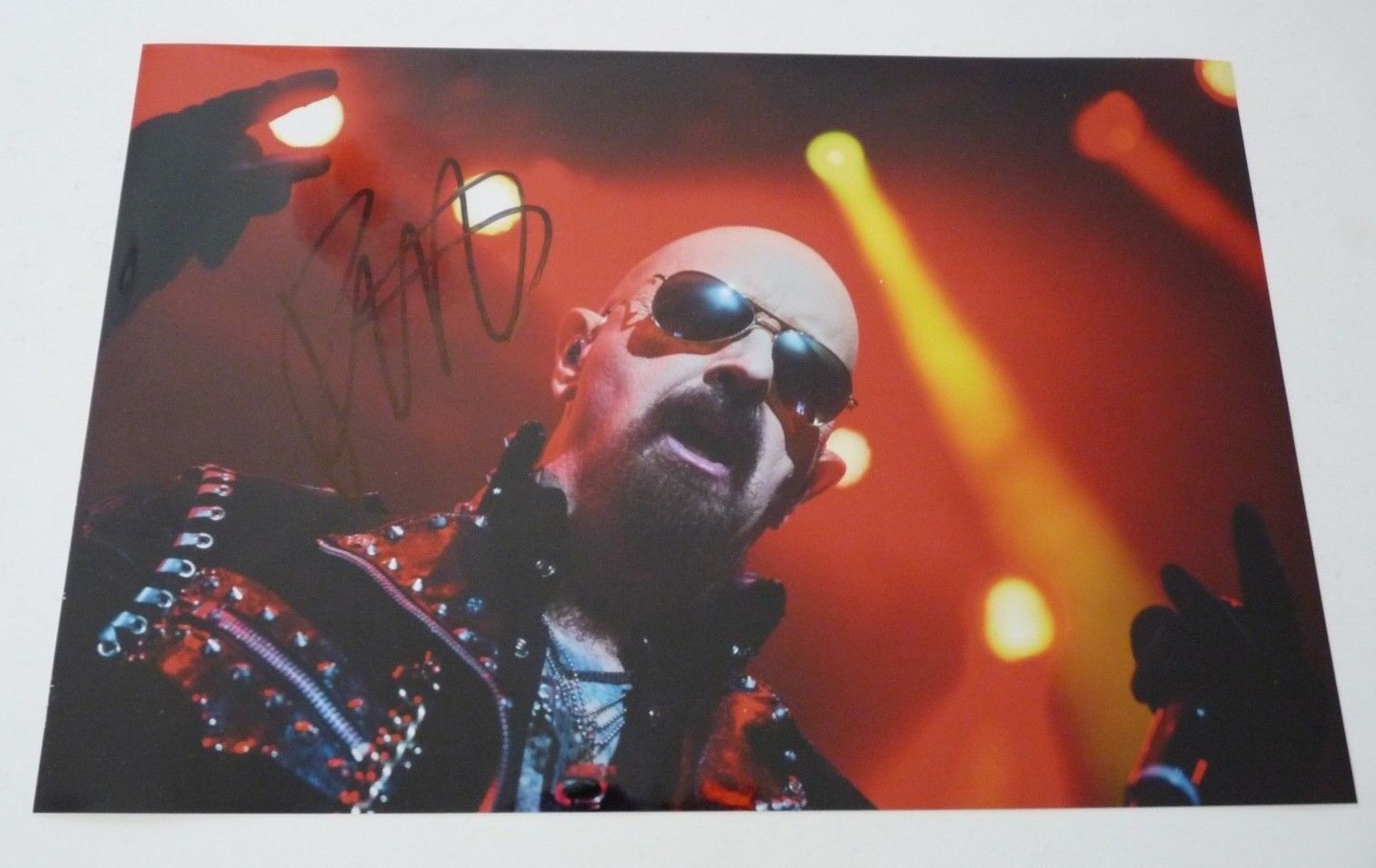 Rob Halford Judas Priest Signed Autographed 12x18 Photo Poster painting Beckett Certified #1 G1