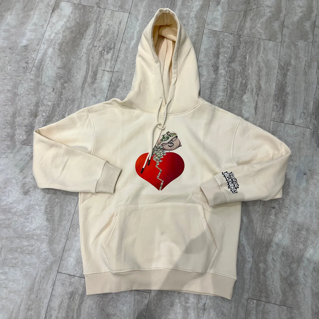 Retro Fashion Casual Trendy Street Print Hoodie