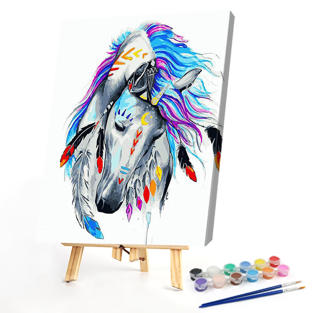 

40*50CM - Paint By Numbers - Painted Horse, 501 Original