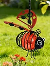 In-Sect Simulation Light with Elastic Spring Lights Decorations Figurine Solar Hanging Flying Insects Lamp for Outdoor