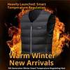22 Heating Zones Electric Heated Vest USB V Neck Thermal Clothes for Outerwear