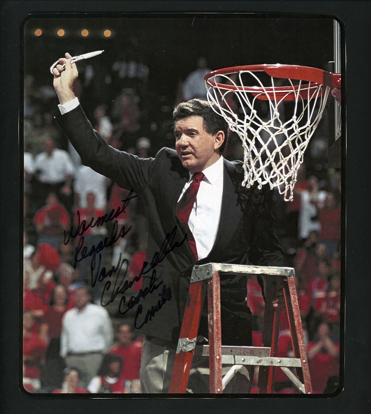 Van Chancellor Signed 7x9 Photo Poster painting Autographed Houston Comets Basketball Coach