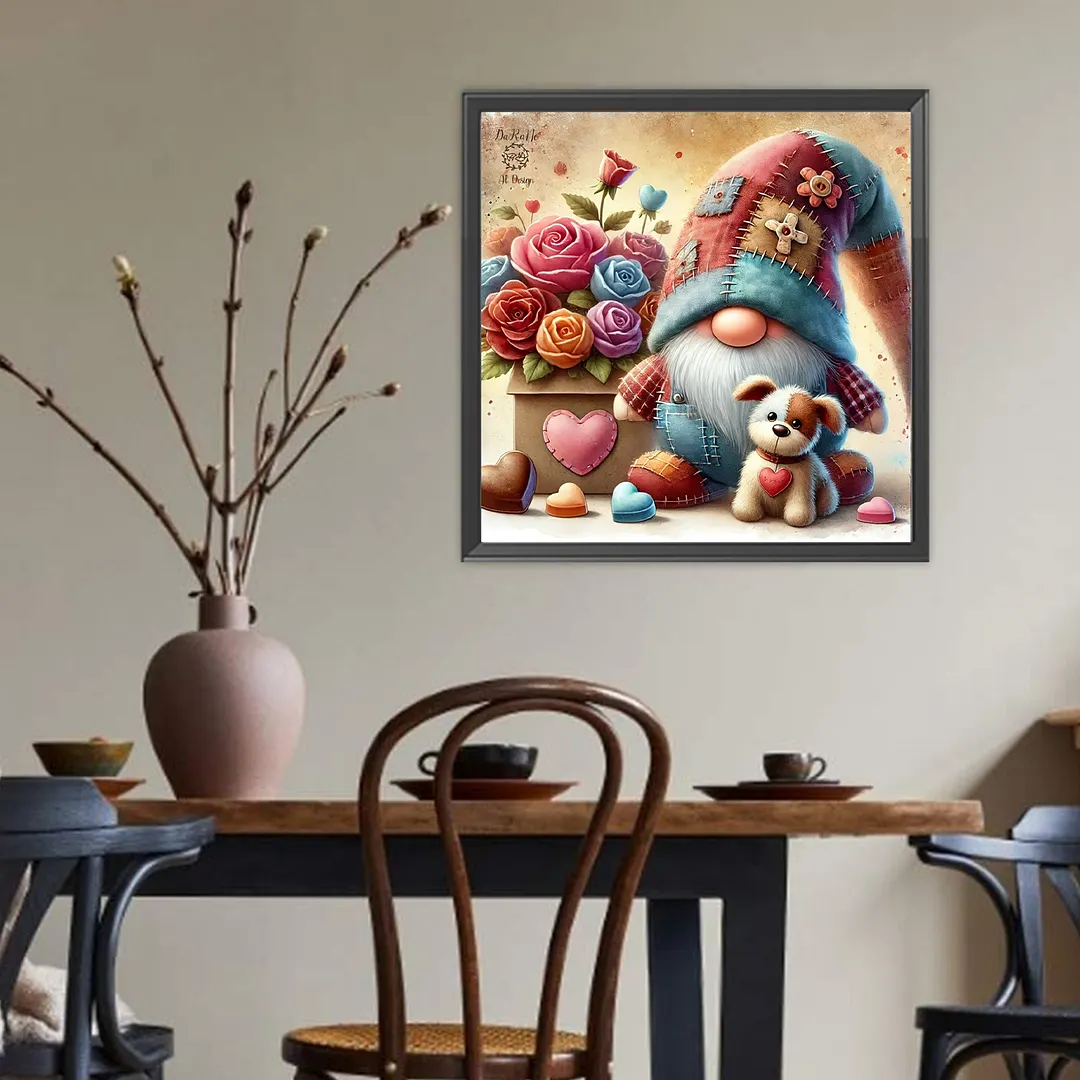 Fabric Goblin Full DIY 5D Round Drill Diamond Art Kits 15.75 X15.75 in Diamond Dots Paintings Picture Arts Craft for Adults/Beginners Gift Idea Home Decor