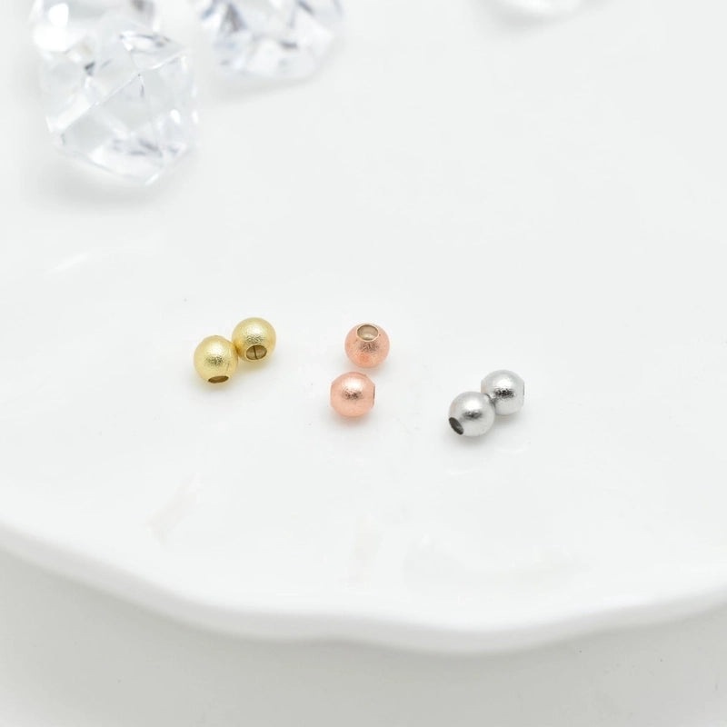 1 Pack Of 500 Diameter 3mm Copper Round Beads