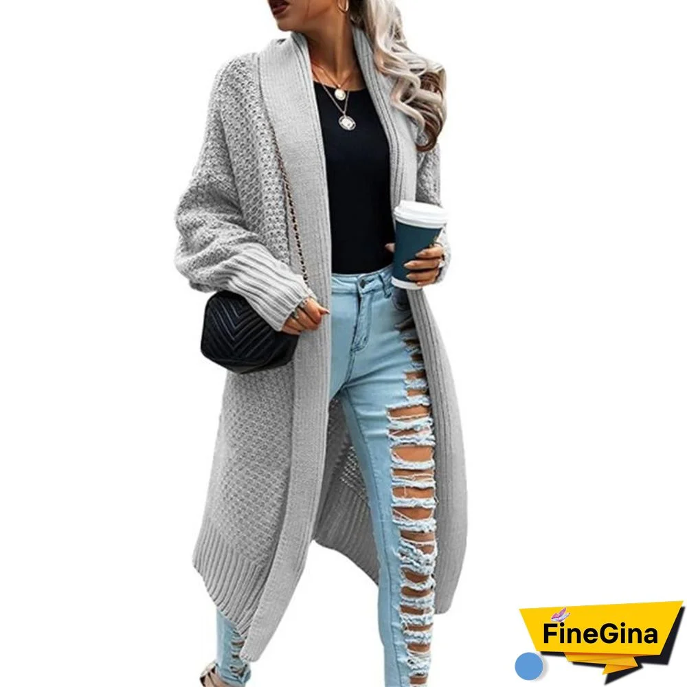 Chic Bat Type Long Loose Outerwear