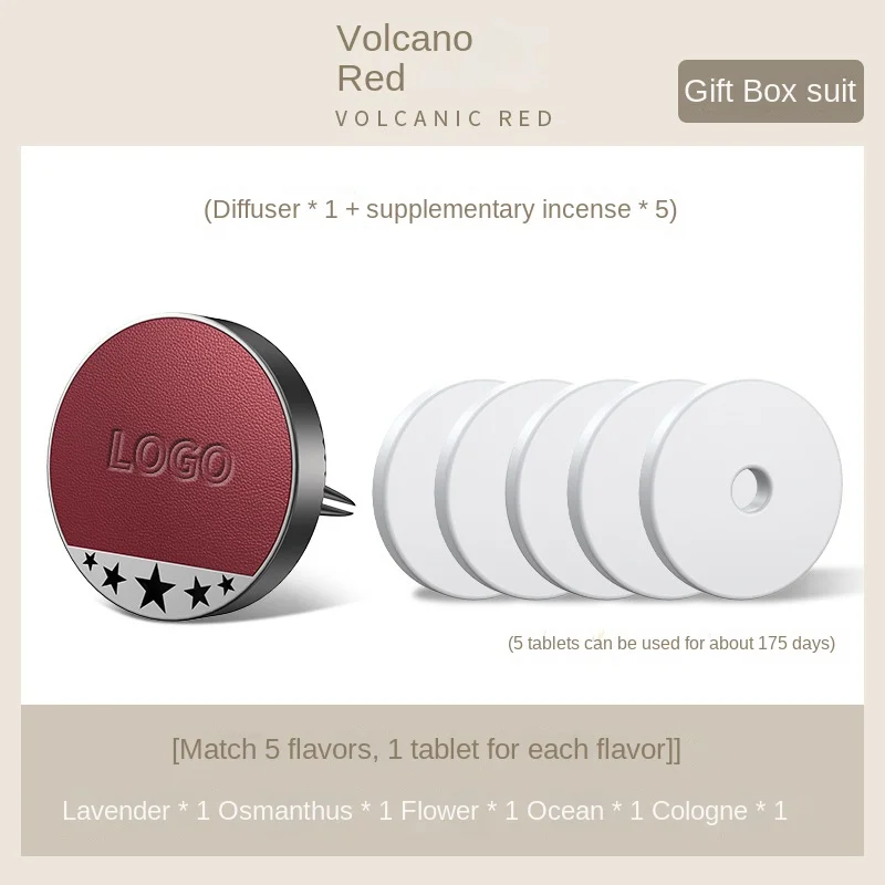 Car air vent premium leather aromatherapy box (2PCS)