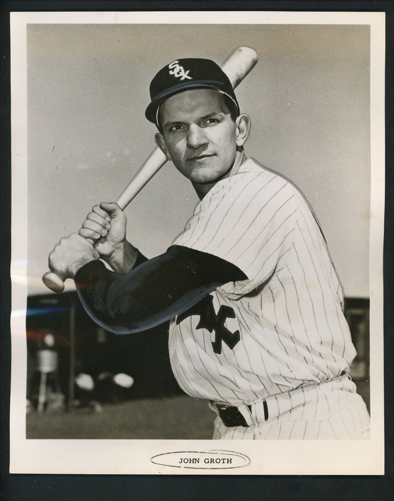 Johnny Groth Chicago White Sox team issued 1954 Press Photo Poster painting