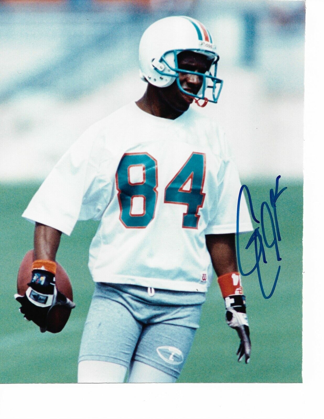 Gary Clark Signed Miami Dolphins 8x10 Photo Poster painting NFL