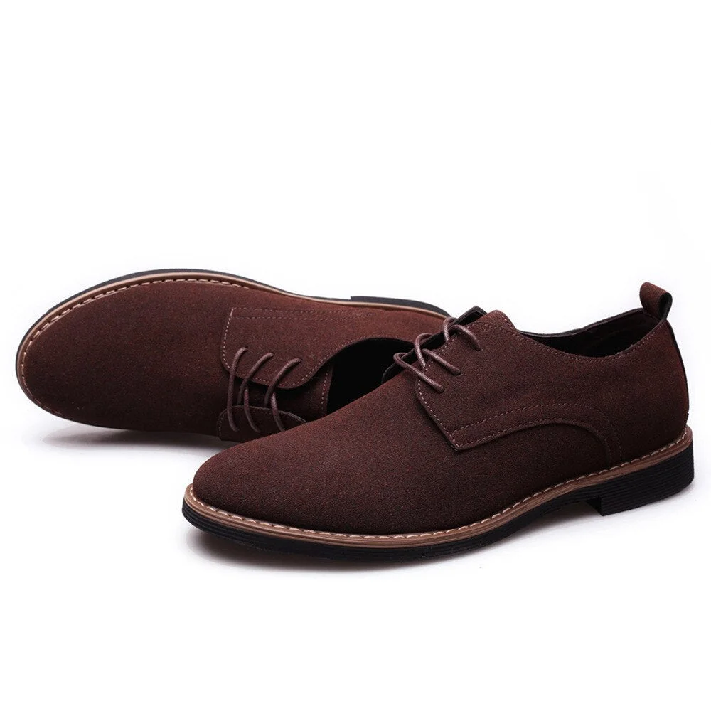 Chaussure Homme Shoes Men Oxfords Dress Shoes Men Formal Wedding Shoes Cow Suede Plus Size Derby Prom Shoes Mocassin Homme