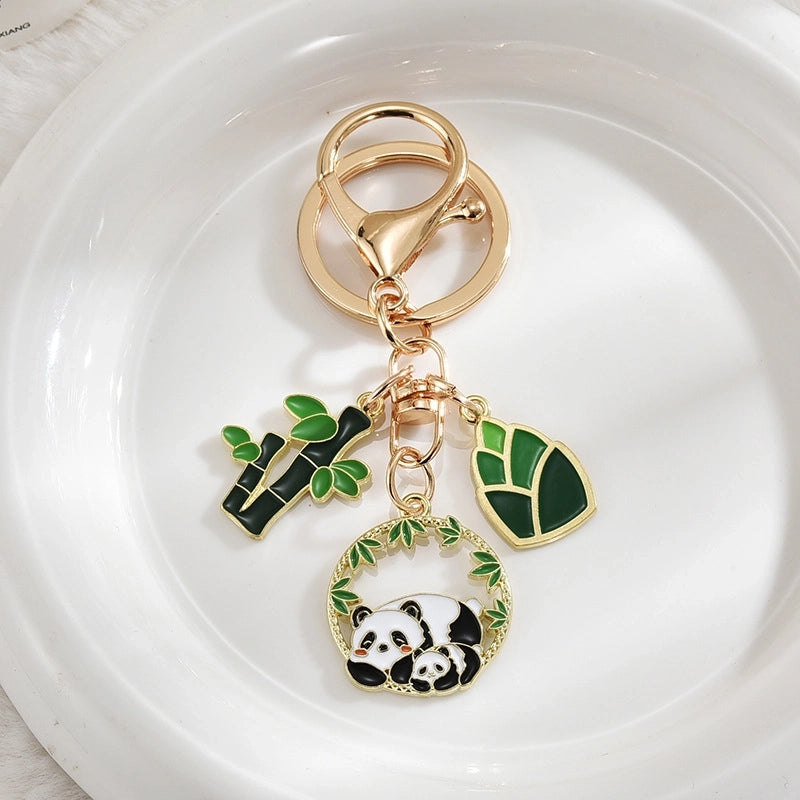 Cute Panda Metal Unisex Bag Pendant Keychain