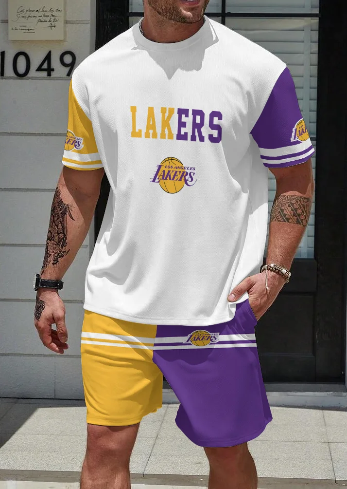 Los Angeles Lakers Limited Edition Top And Shorts Two-Piece Suits