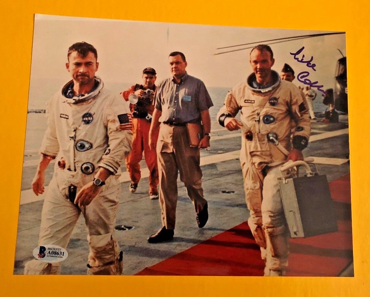 MICHAEL COLLINS SIGNED APOLLO 11 ASTRONAUT 8X10 Photo Poster painting BECKETT CERTIFIED