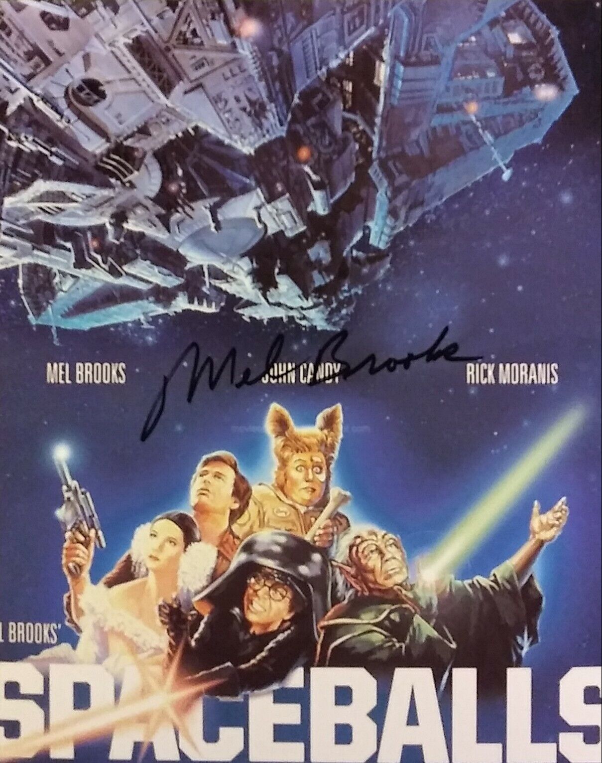 Mel Brooks signed 8x10