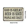 God is great beer is good - Vintage Metal Signs - 20*30cm/30*40cm