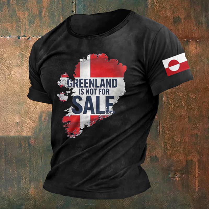 Men's Greenland Is Not For Sale Printed T-shirt artswardrobe
