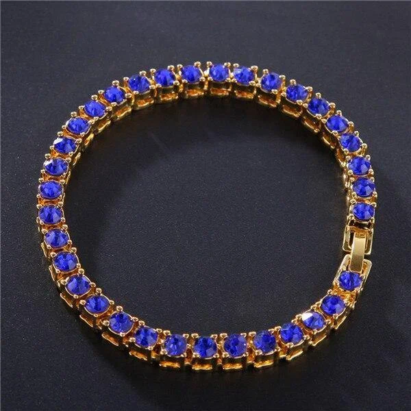 5MM Bling Iced Out Cubic Zirconia Bracelet Tennis Bracelets-VESSFUL
