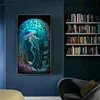 (40*70cm)Stained Glass Jellyfish - Full Round Drill Diamond Painting
