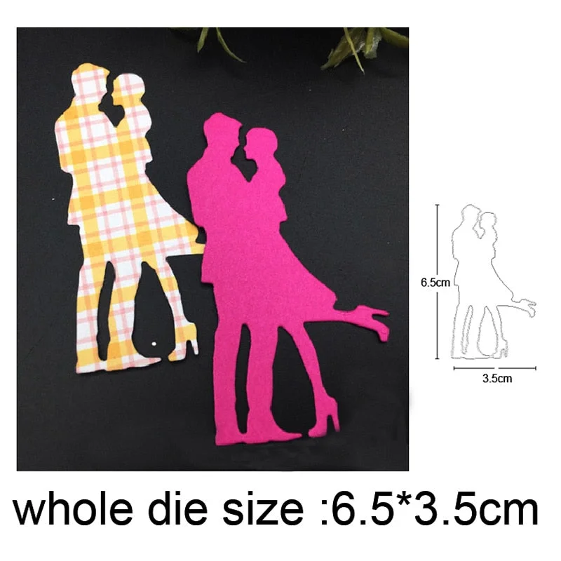 Heart Rains Umbrella Girl Metal Cutting Dies Cut Die Mold Decoration Scrapbook Paper Craft Knife Mould Blade Punch Stencils Dies