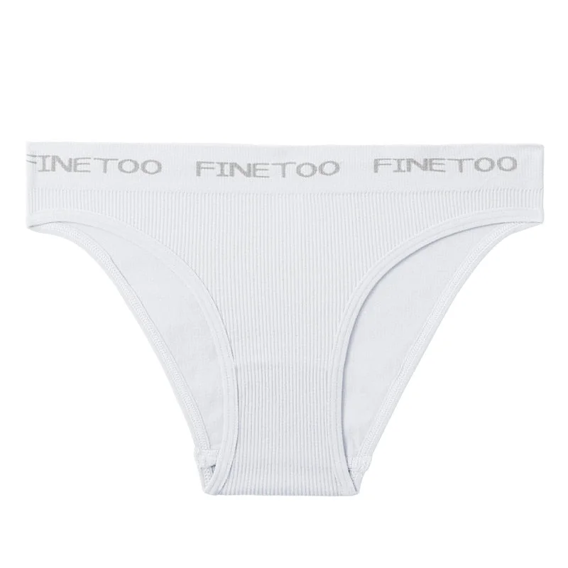 FINETOO Seamless Bra Set Women Deep V Tops Fashion Letter Panties M-XL Ladies Underwear Suit Tube Top Female Briefs Lingerie Set