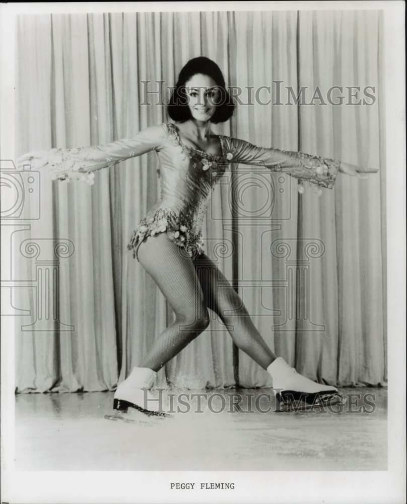 Press Photo Poster painting Ice skating champion Peggy Fleming - ttx00308