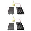 Flameless LED Tea Lights Candles with Battery Box Realistic Flame Effect LED Candles for Fireplace Mantel Dinner Wedding Party (2Pcs)