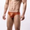 Men's Low Rise Solid Color Flash Bikini Fashion Sexy Thong