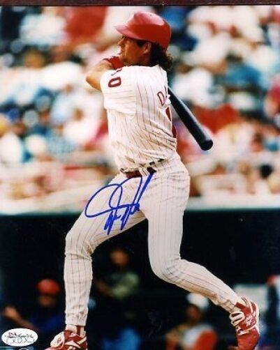 Darren Daulton Signed Jsa Cert Sticker 8x10 Photo Poster painting Autograph Authentic