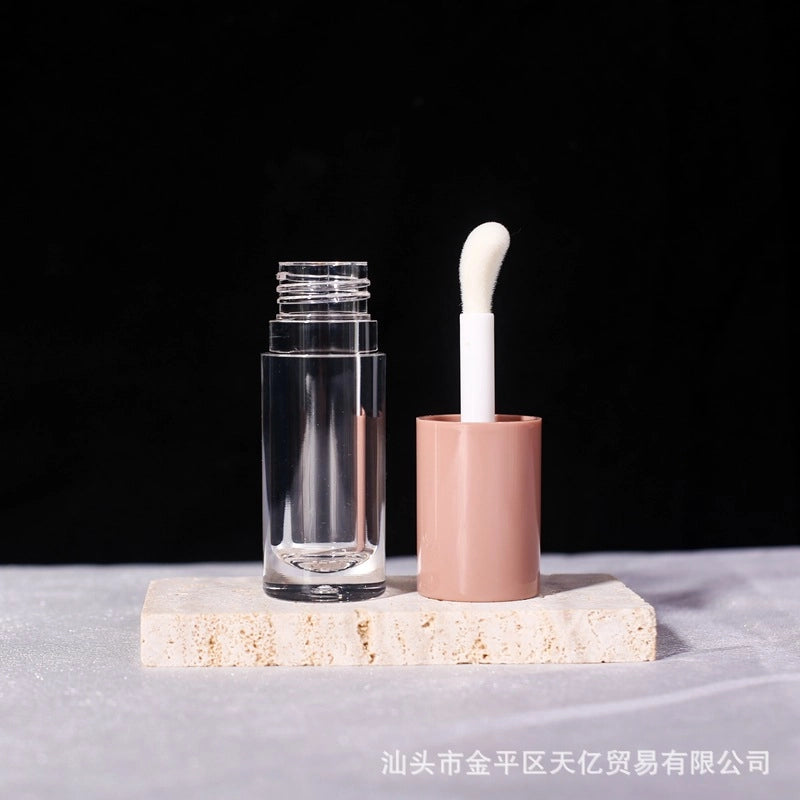In Stock Free Shipping 6ML Large Capacity Lip Gloss Sub-bottle Lip Glaze Empty Tube Large Brush Head Concealer Round Tube Cosmetic Packaging Material