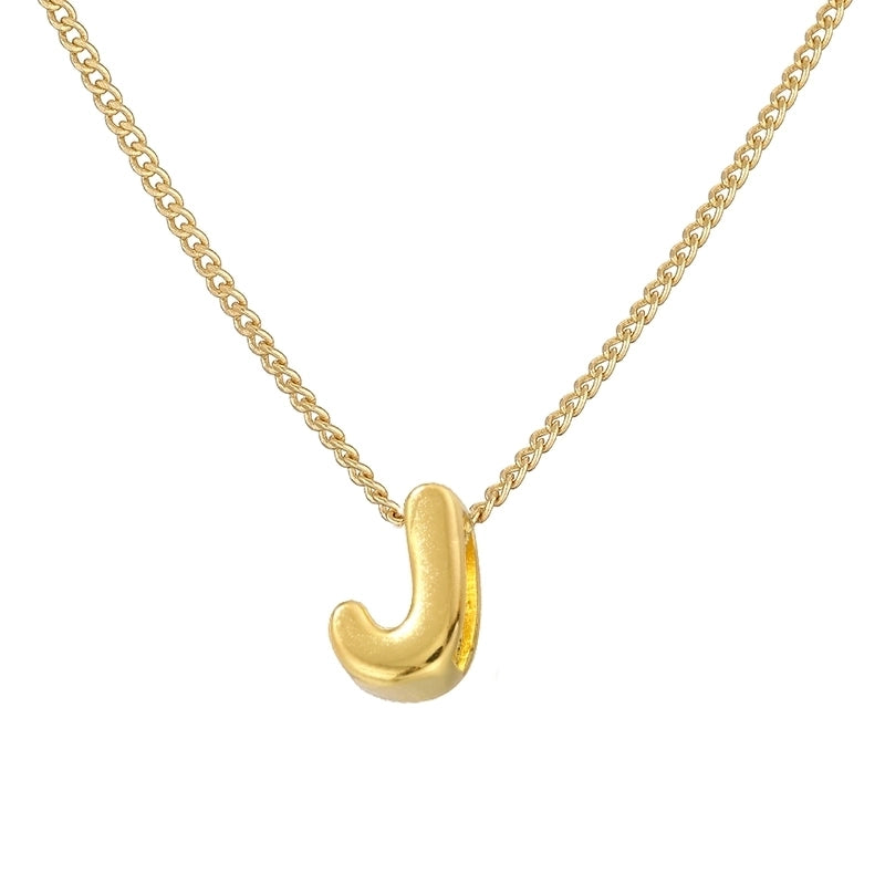 Copper 18K Gold Plated Letter Necklace
